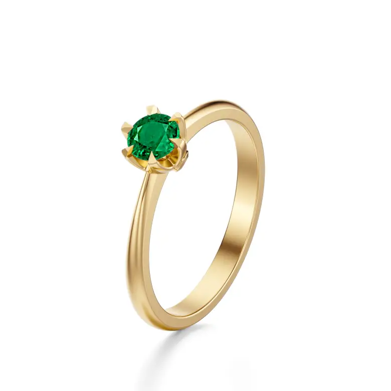 Pierścionek zaręczynowy z szmaragdem AJPZ_023